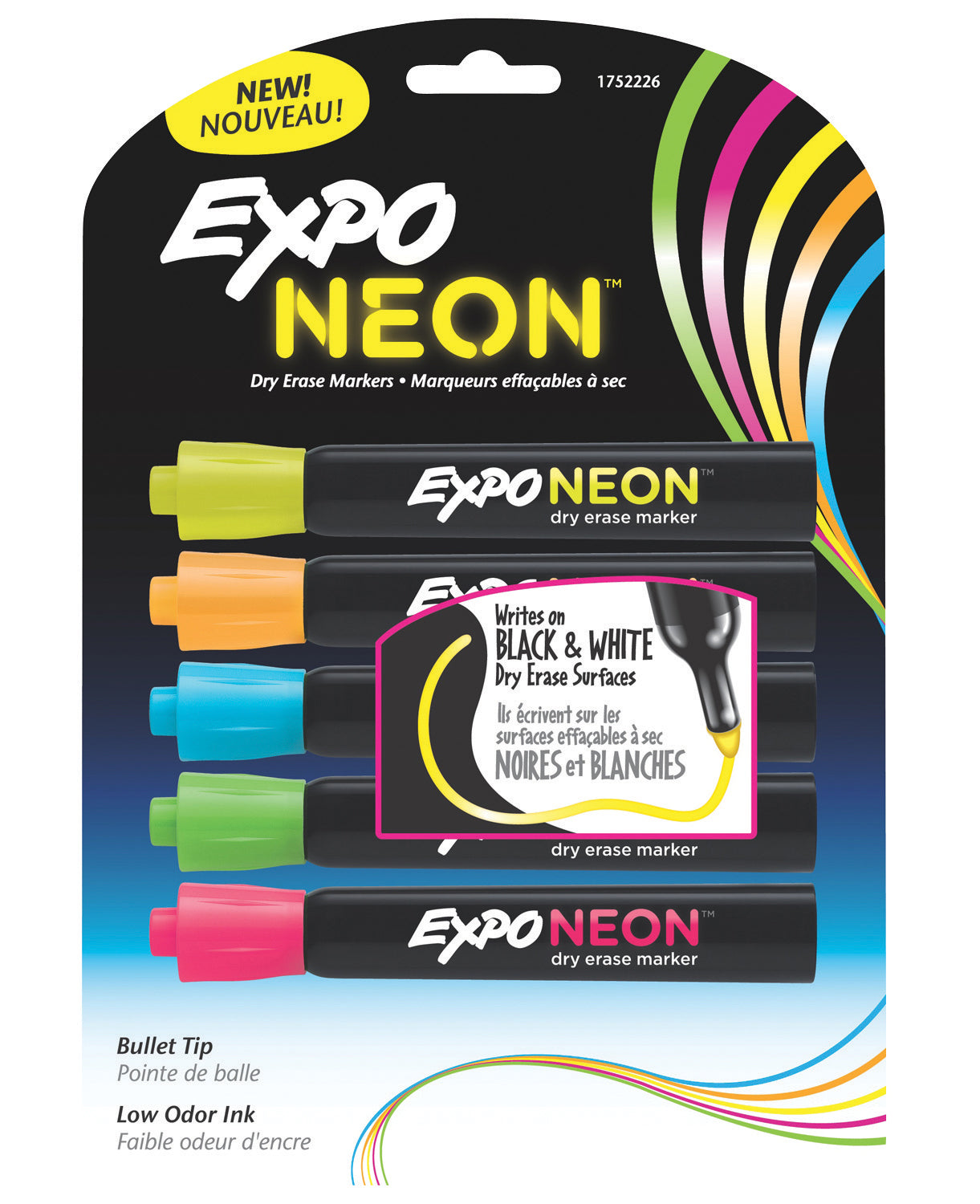 Marqueurs effacables à sec Expo Neon