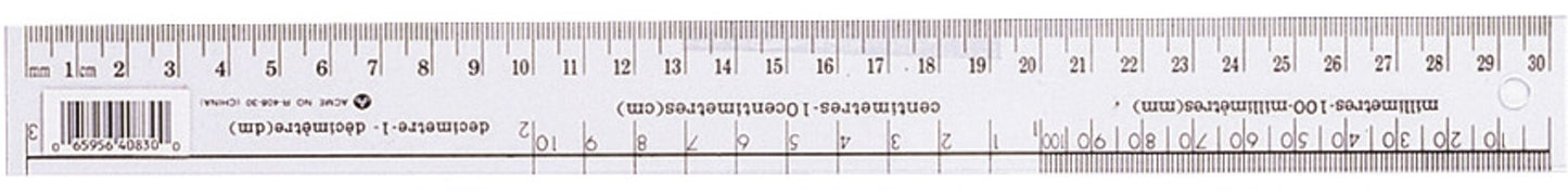 Règle en plastique