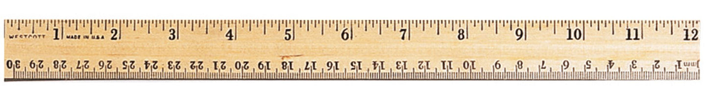 Règle en bois