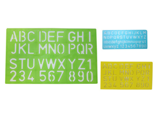 Gabarits de lettres et chiffres