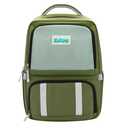 KELOU Grand sac a dos 2 en 1 Vert