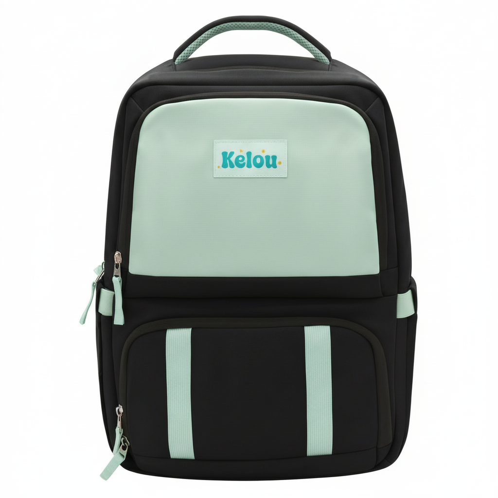 KELOU Mini sac a dos 2 en 1 Noir/Sauge