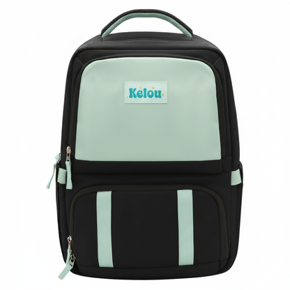 KELOU Mini sac a dos 2 en 1 Noir/Sauge