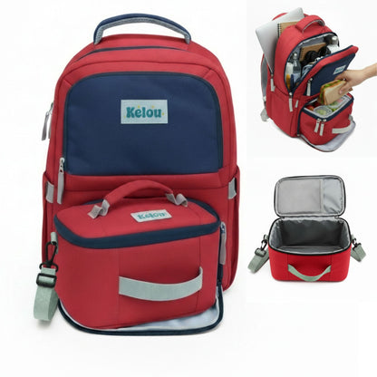 KELOU Mini sac a dos 2 en 1  Bourgogne/Marine