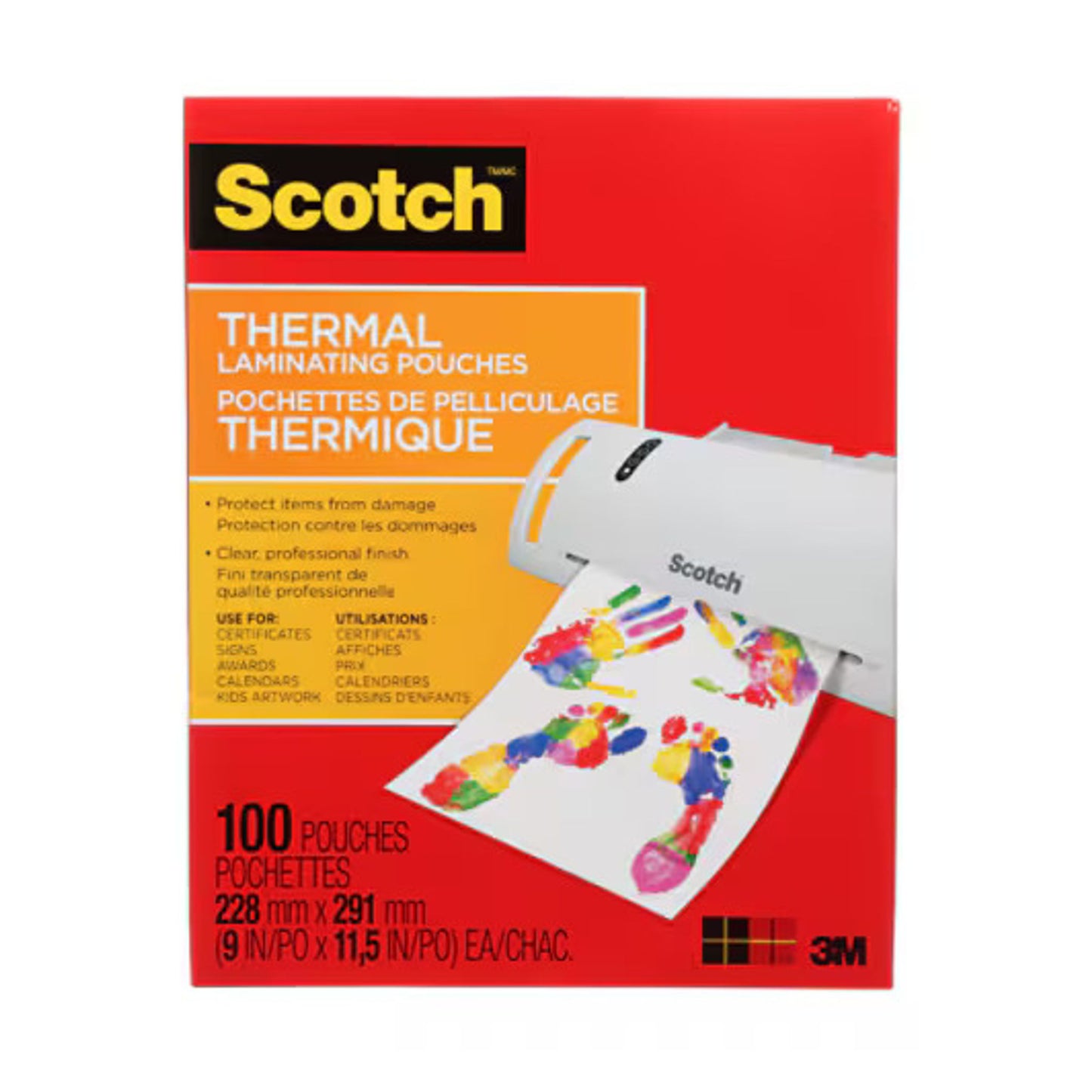 Pochettes pour lamination, paquet de 100