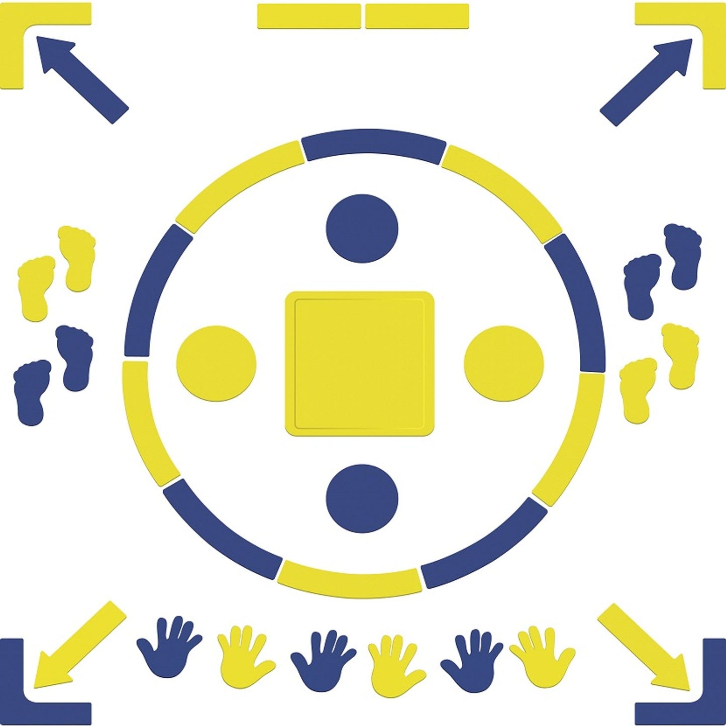 Ensemble de marqueurs de sol variés