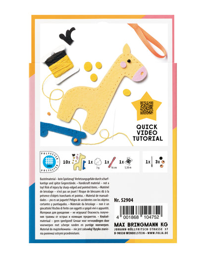 Mini Felt Sewing Kit – Giraffe