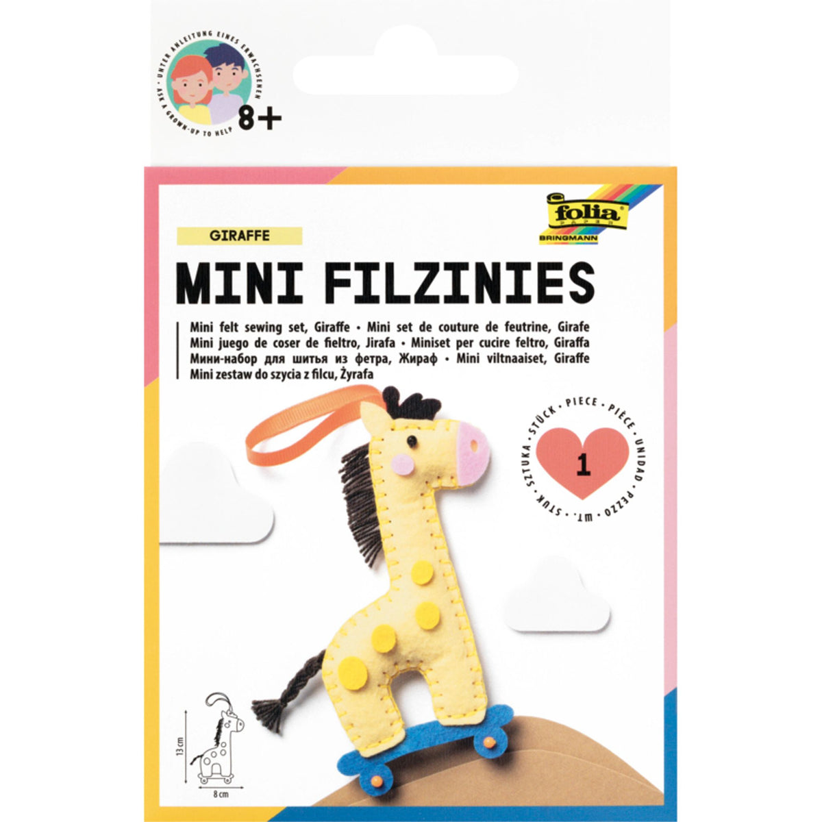 Mini Felt Sewing Kit – Giraffe