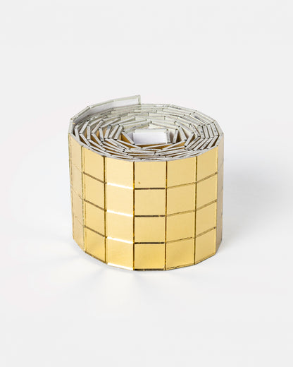 Self-Adhesive Mirror Tile Rolls – Gold – 10 mm