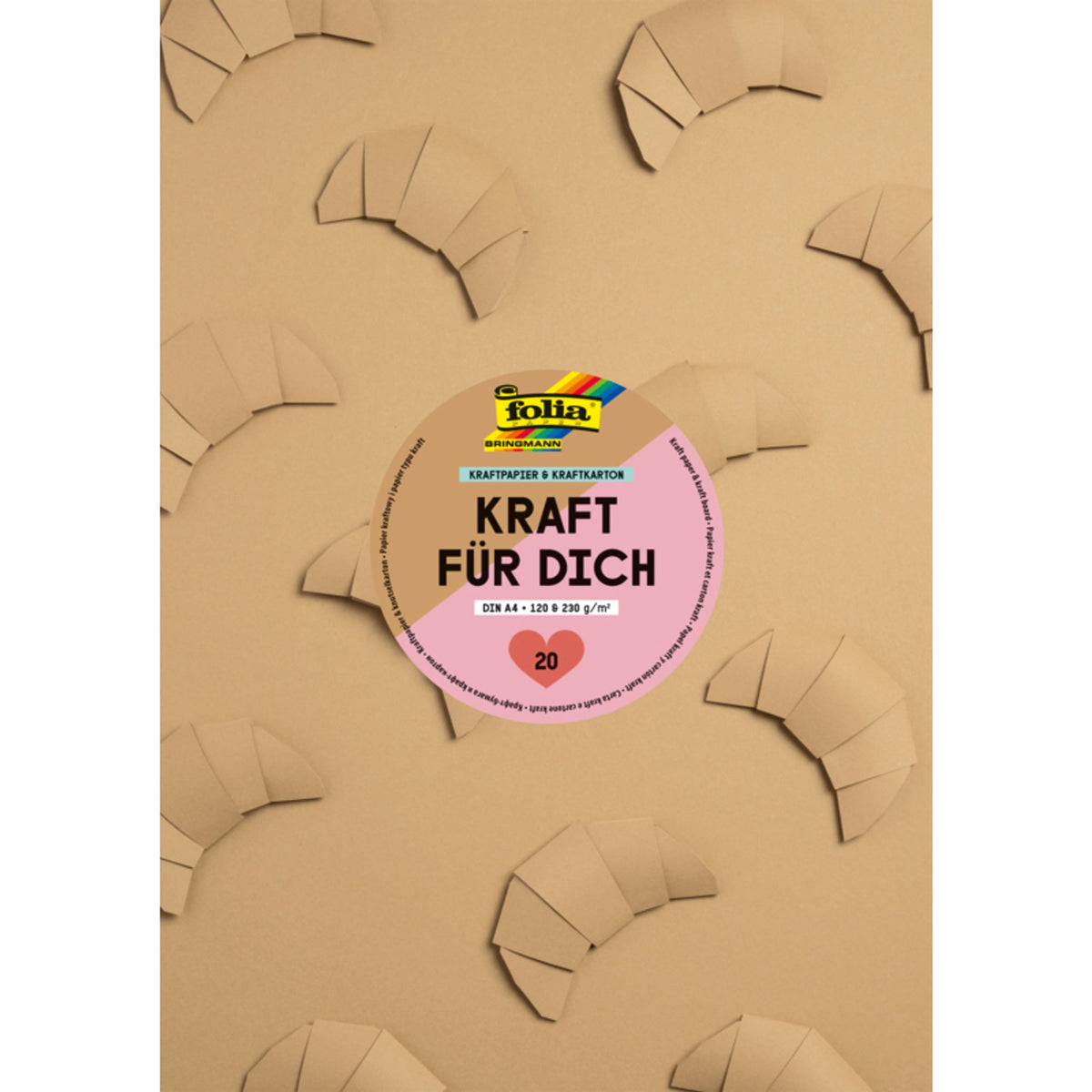 Bloc de papier et carton kraft – A4 – 20 feuilles