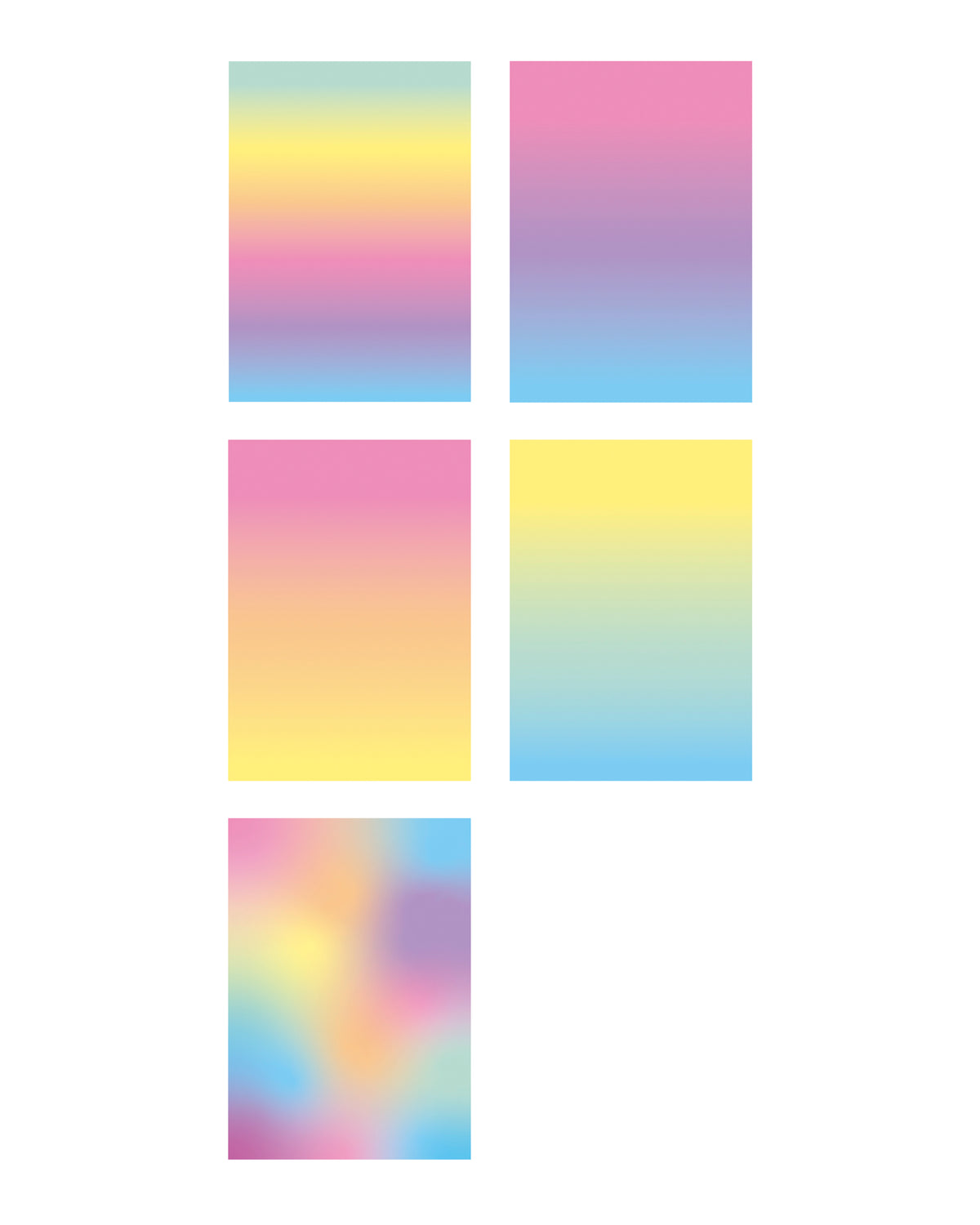 Papier glacé arc-en-ciel – 22,5 x 32 cm – 10 feuilles