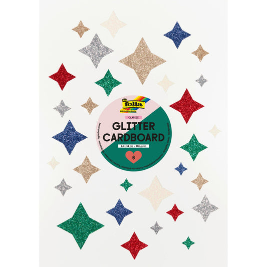 Bloc de carton pailleté – Classique – 24 x 34 cm