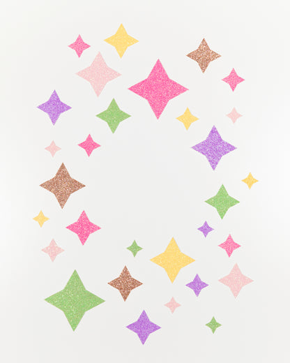 Bloc de carton pailleté – Pastel – 24 x 34 cm