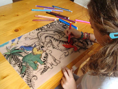 Table top colouring mats