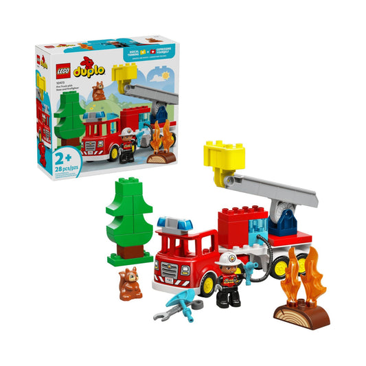 LEGO - 10473 - Le camion de pompiers avec un boyau et un pompier - DUPLO