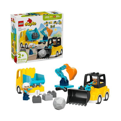 LEGO - 10475 - Les véhicules de chantier 3 en 1 - Duplo