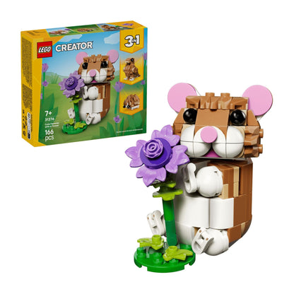 LEGO - 31376 - Le hamster mignon avec une fleur - Creator 3-en-1