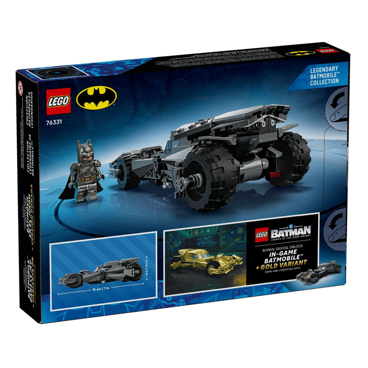 LEGO - 76331 - La Batmobile™ de Batman contre Superman™ - Batman