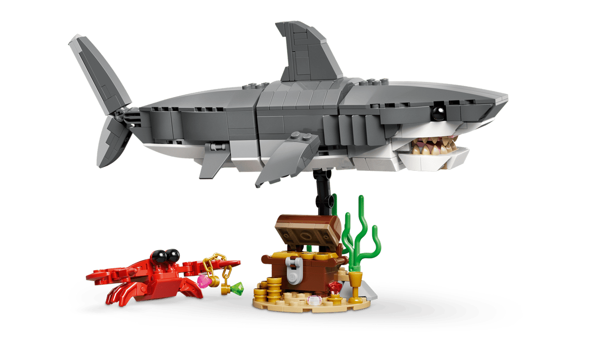 LEGO - 31381 - Le requin féroce et le coffre au trésor - reator 3-en-1