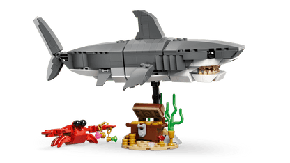 LEGO - 31381 - Le requin féroce et le coffre au trésor - reator 3-en-1