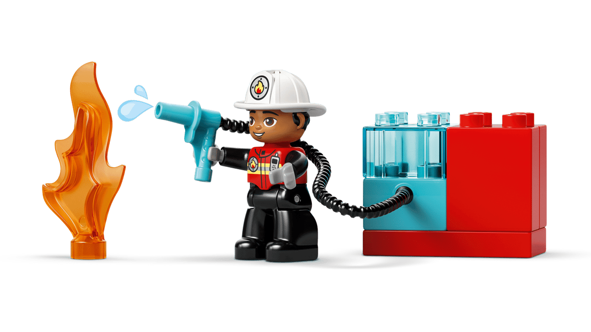 LEGO - 10473 - Le camion de pompiers avec un boyau et un pompier - DUPLO
