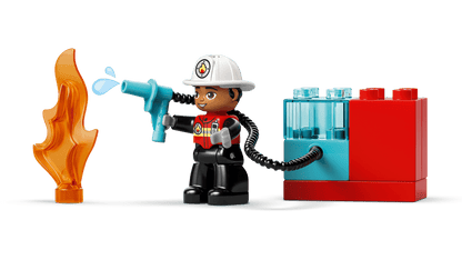 LEGO - 10473 - Le camion de pompiers avec un boyau et un pompier - DUPLO