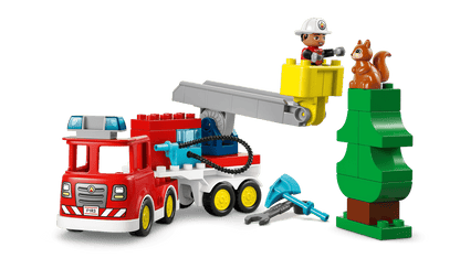 LEGO - 10473 - Le camion de pompiers avec un boyau et un pompier - DUPLO