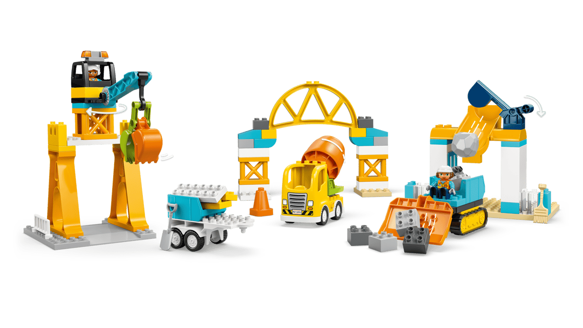 LEGO - 10476 - Le chantier avec véhicules 3 en 1 - Duplo