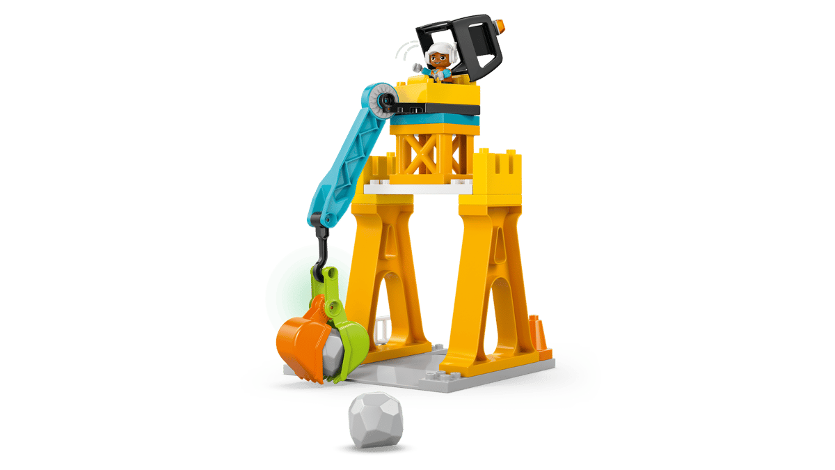 LEGO - 10476 - Le chantier avec véhicules 3 en 1 - Duplo