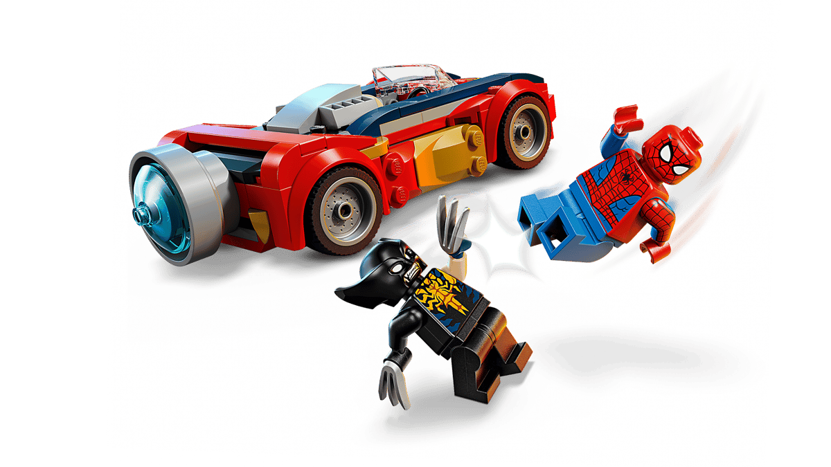 LEGO - 76336 - La voiture de Spider-Man contre Wolverine venomisé - Marvel