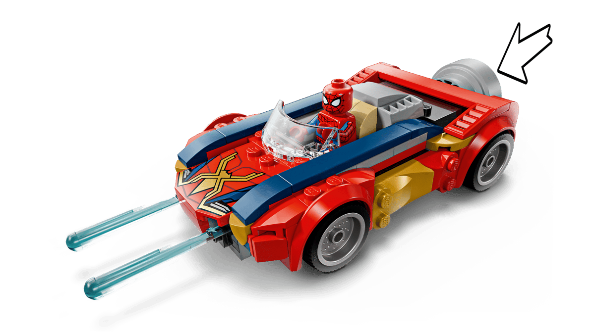 LEGO - 76336 - La voiture de Spider-Man contre Wolverine venomisé - Marvel