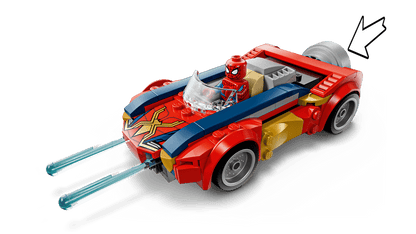 LEGO - 76336 - La voiture de Spider-Man contre Wolverine venomisé - Marvel