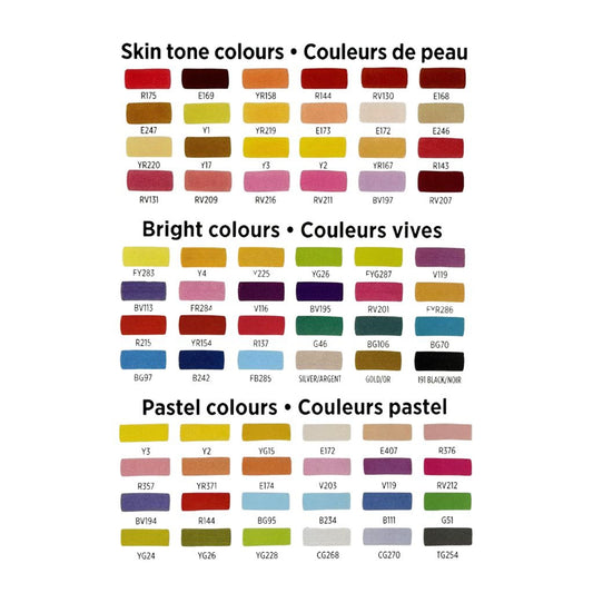 Corello+ Alcohol Markers – Dual Chisel & Fine Tips – 24 Colours
