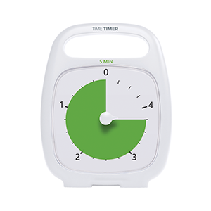 Minuteur Time Timer Blanc 5 minutes