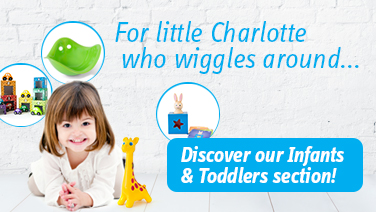 For little Charlotte who wiggles around...